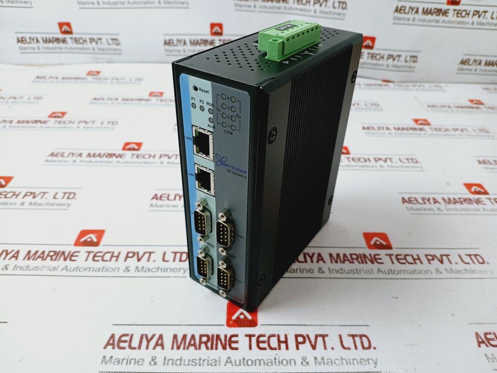 San Telequip Sc10e4ni S 4-port Rs232/485/422 Serial Device Server 12-48vdc