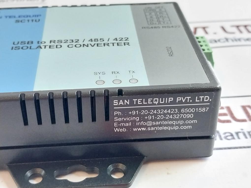 San Telequip SC11U Usb To Serial Isolated Converter