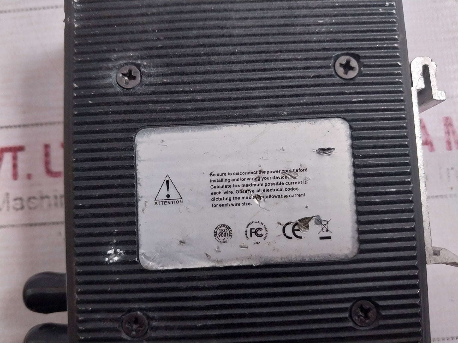 San Telequip Sc12Fei-mm-st Industrial Grade Media Converter 12~36Vdc