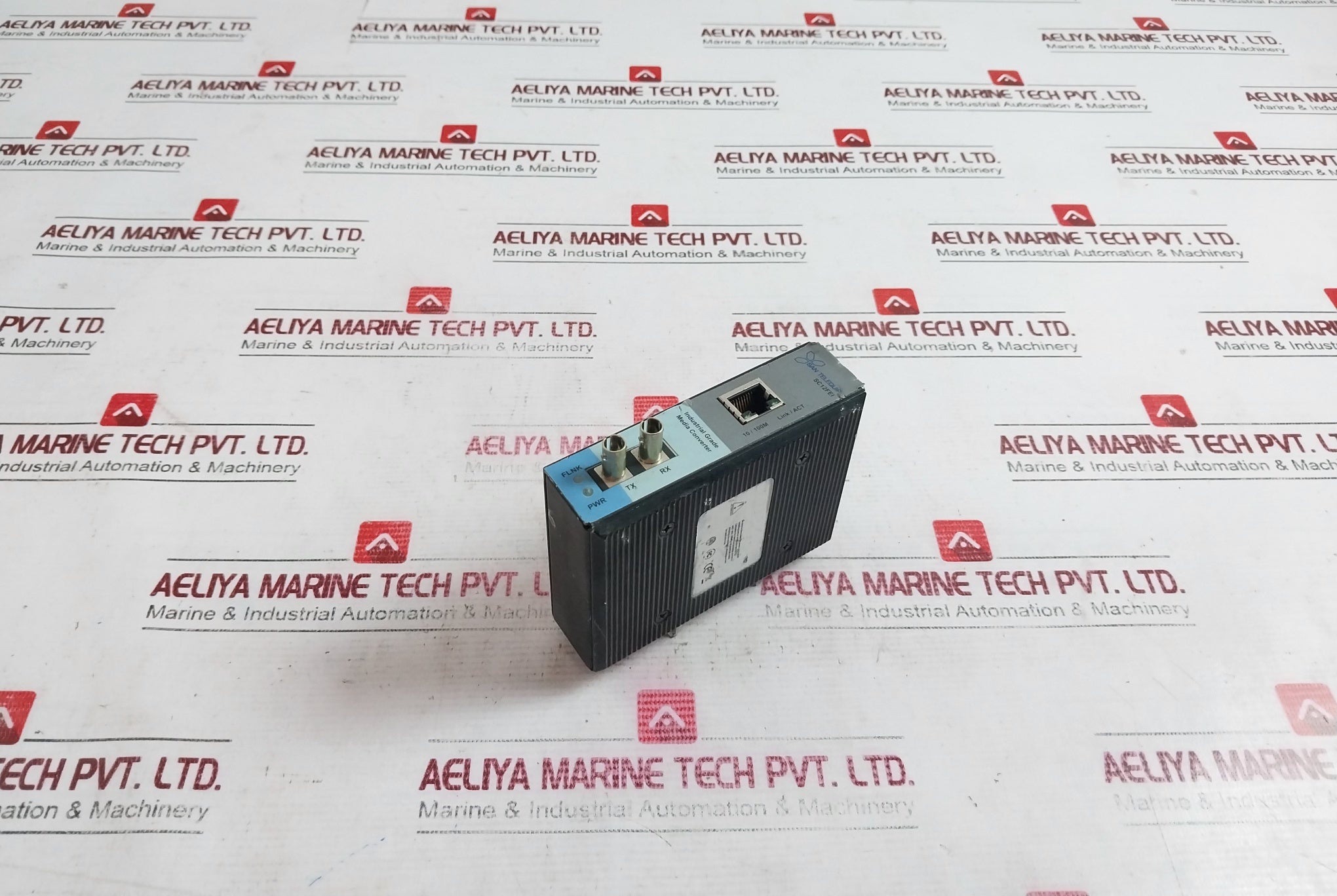 San Telequip Sc12Fei-mm-st Industrial Grade Media Converter 12~36Vdc