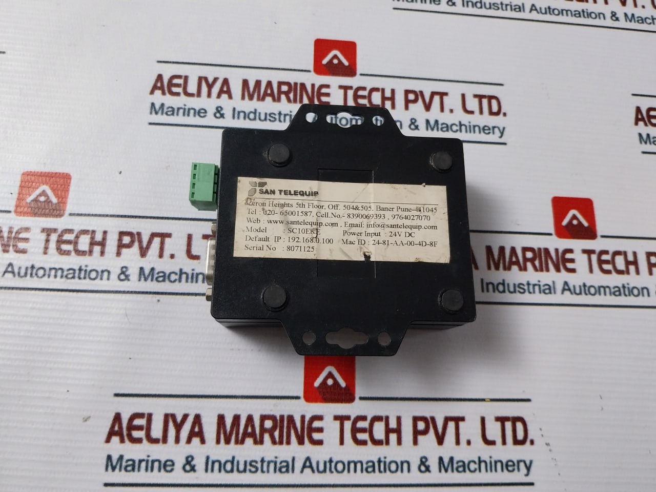 San Telequip Sc10Eke Serial To Ethernet Converter 24V Dc