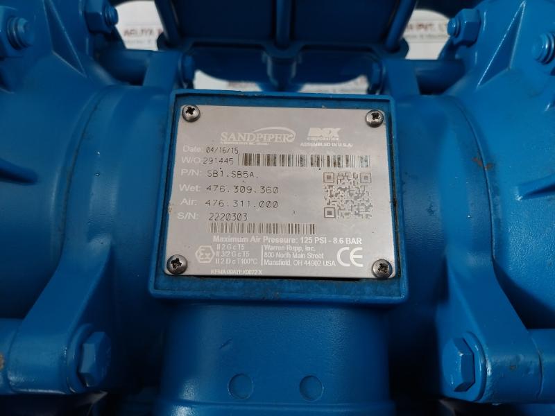 Sandpiper Sb1.Sb5A Metallic Hydraulic Feed Pump