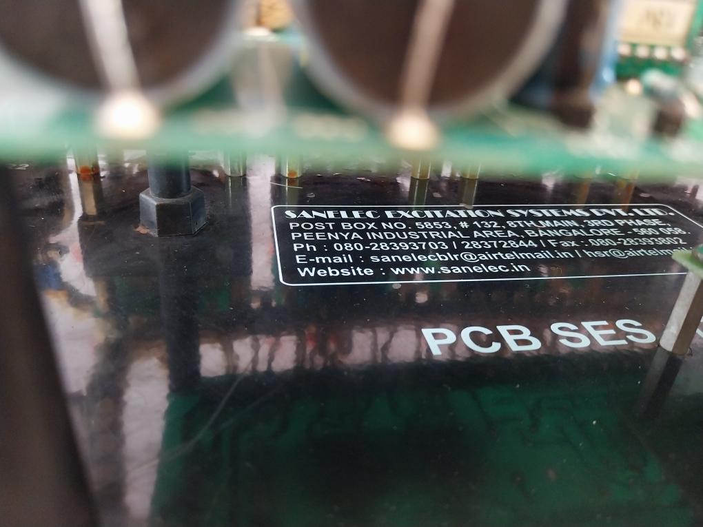 Sanelec Ses-12 Rv2 Excitation System Pcb Ses-12S Control Panel