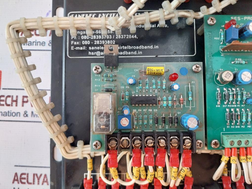 Sanelec Excitation Systems SES-PROT Protection Module Rev 02