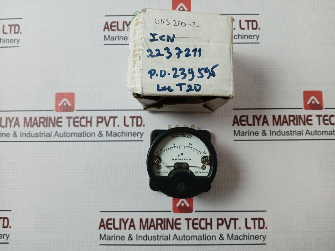 Sangamo Weston Be32678 Analog Sensitive Relay Meter 2-18Ua Icn 2237271