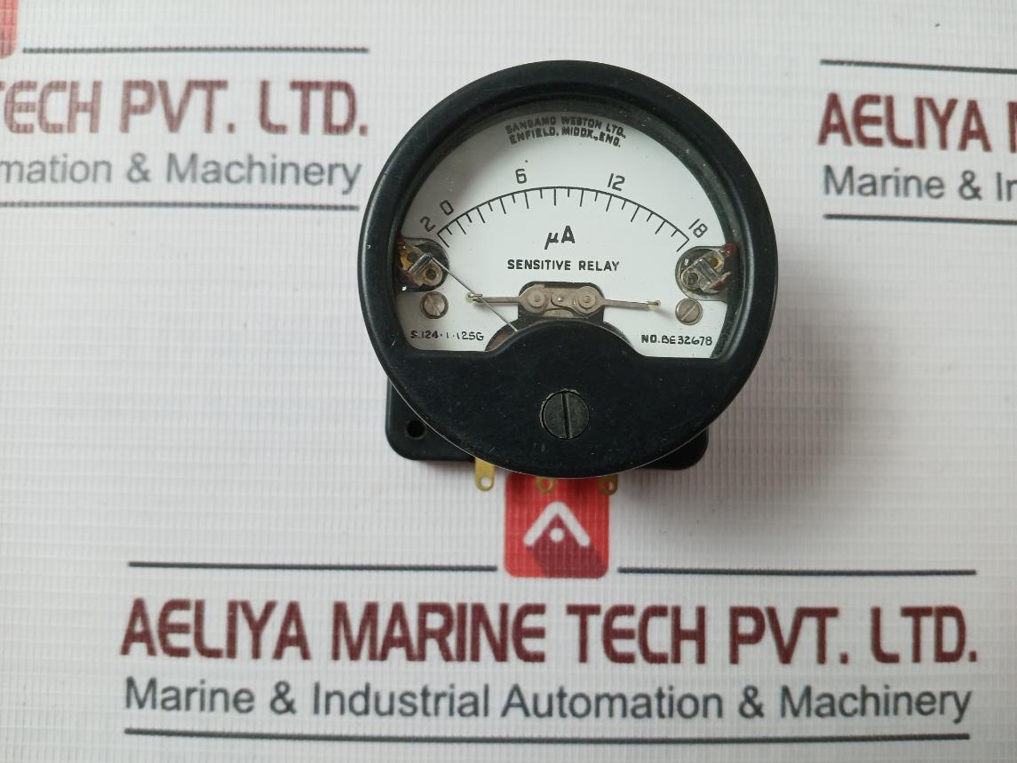 Sangamo Weston Be32678 Analog Sensitive Relay Meter 2-18Ua Icn 2237271