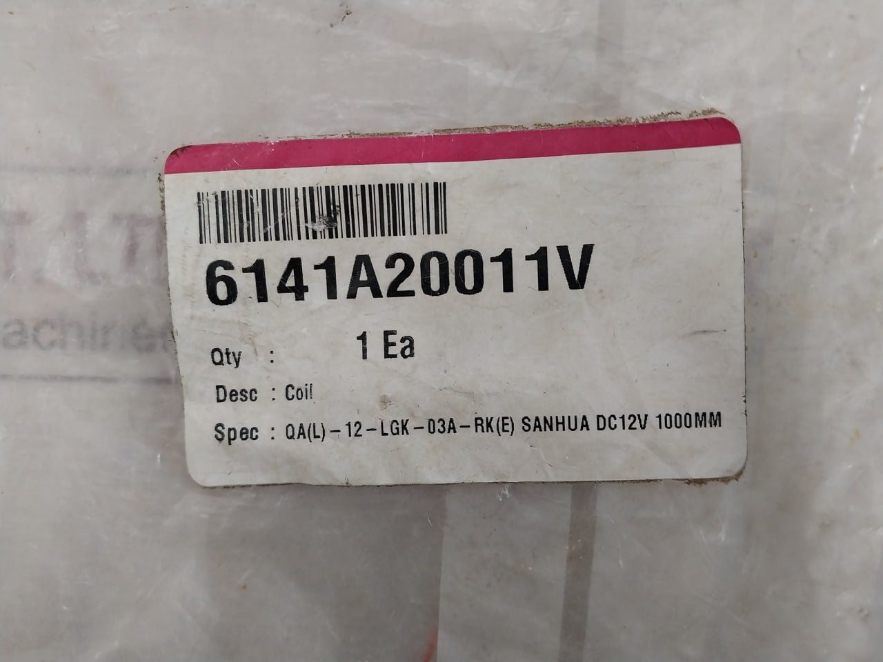 Sanhua Q12-lgk-07 Electronic Expansion Valve Dc12V 1000Mm