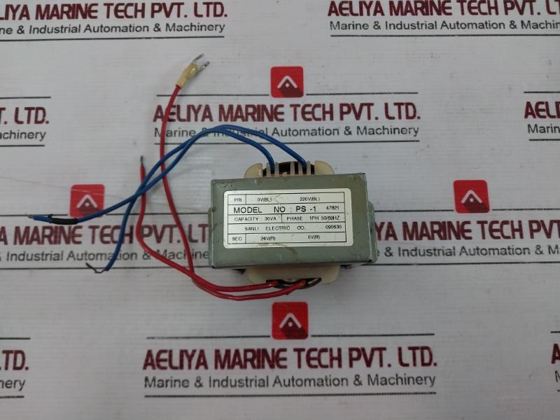 Sanil Electric Ps-1 Transformer 220V/24V 30Va 1-phase 50/60Hz