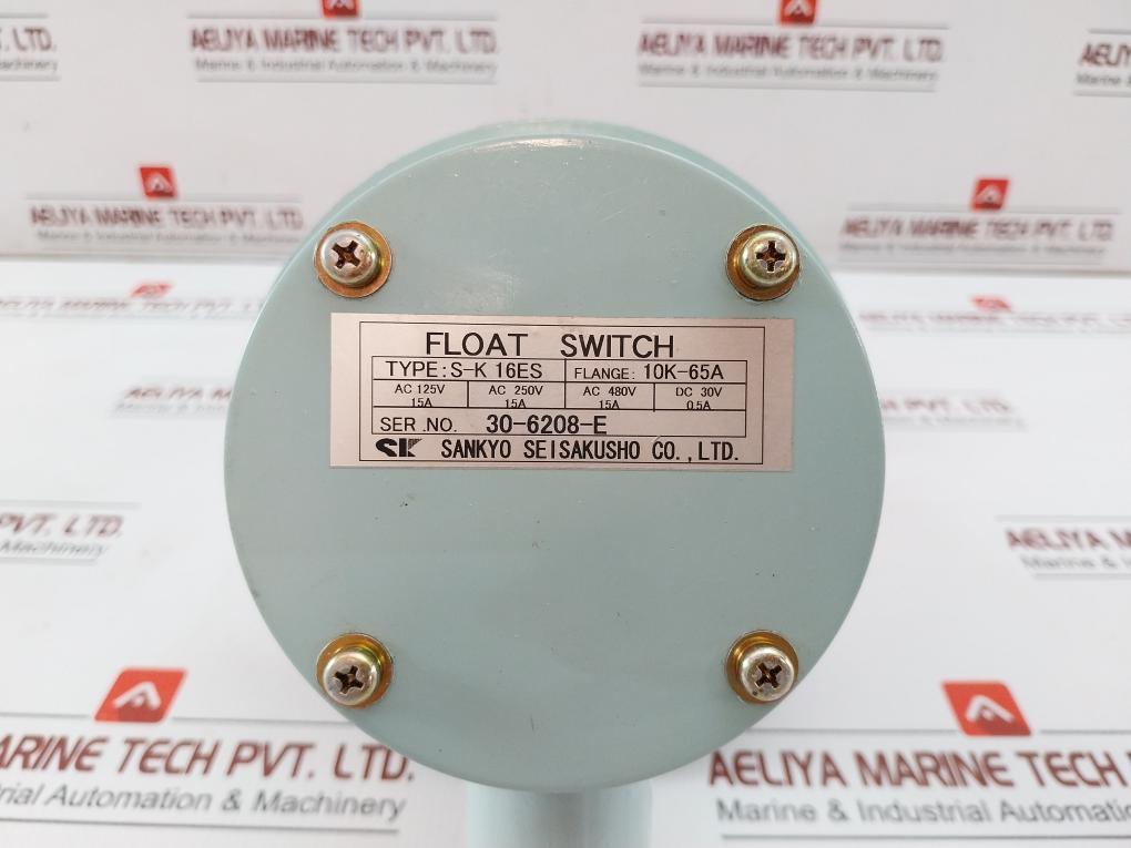 Sankyo Seisakusho Float Switch Ac 480V 15A Part No: S-k 16Es
