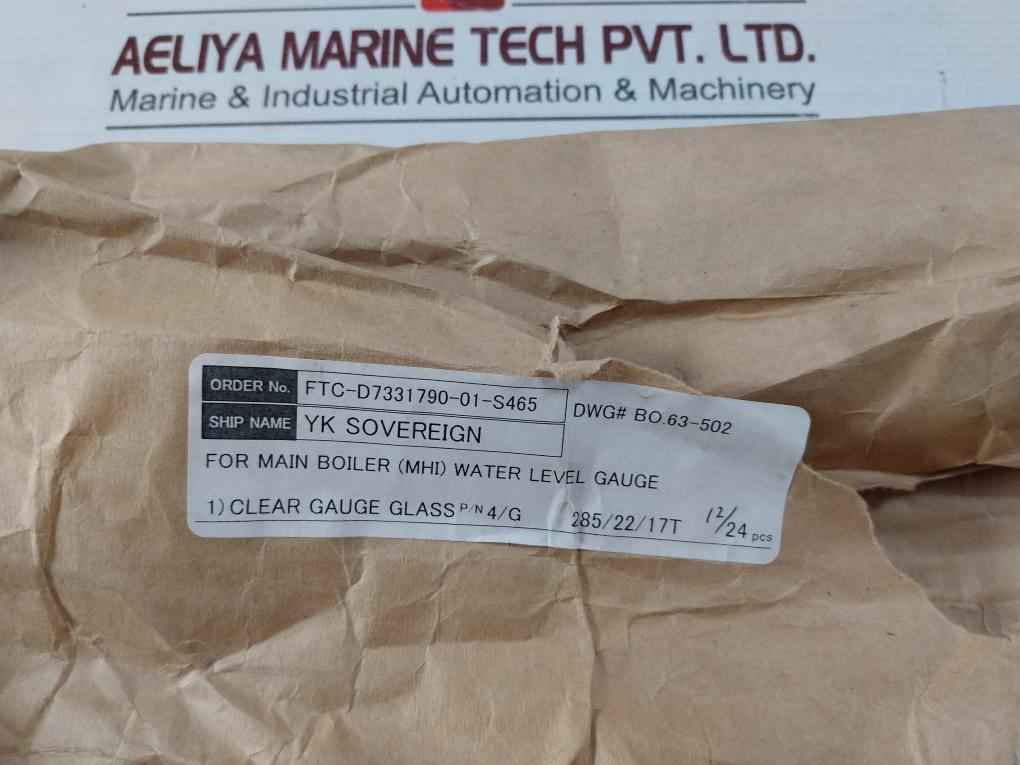 Sankyo Wg-300 High-pressure Gauge Glass 285 X 22 X 17 221220