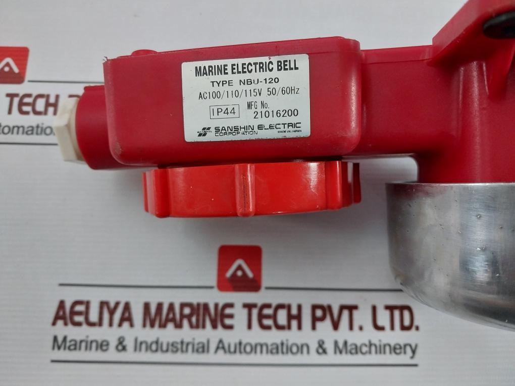 Sanshin Nbu-120 Marine Electric Bell Ac100/110/115V 50/60Hz Ip44