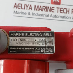 Sanshin Nbu-200 Marine Electric Bell Ip44 Ac100/110/115V 50/60Hz