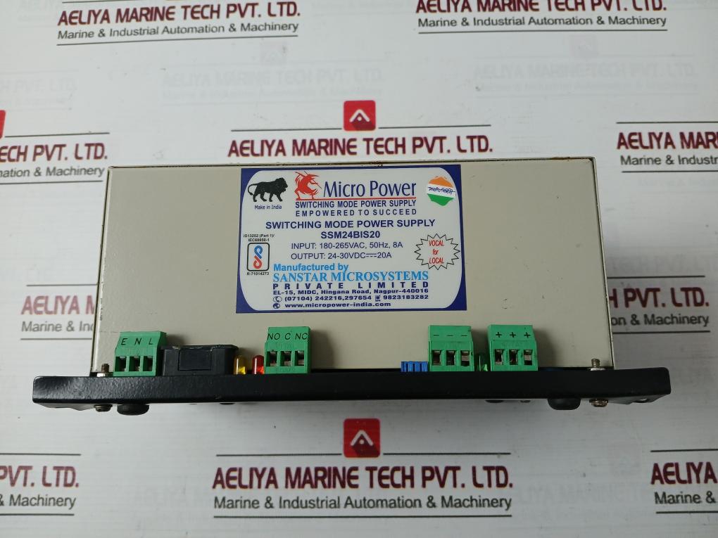 Sanstar Microsystems Ssm24Bis20 Switching Mode Power Supply 180-265Vac 50Hz 8A