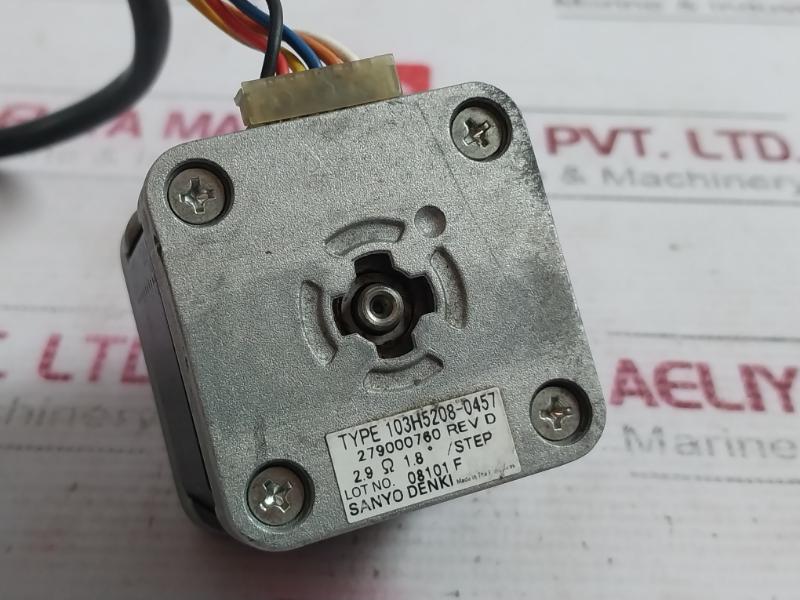 Sanyo Denki 103H5208-0457 Series Hybrid Single Shaft Stepper Motor 279000760