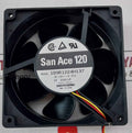 Sanyo Denki 109R1224H137 Axial Fan Assembly Panel 80363001-001 Dc24V 0.25A Rev:C