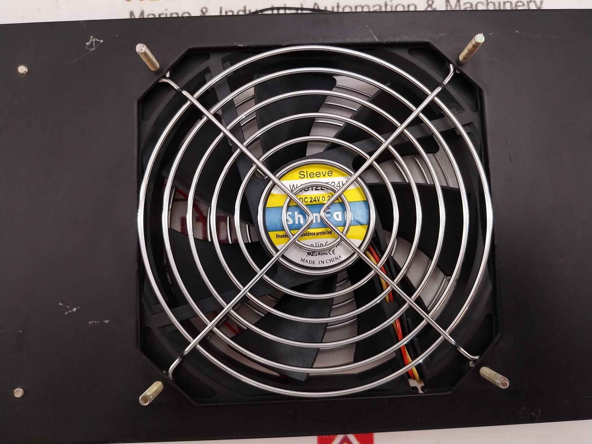 Sanyo Denki 109R1224H137 Axial Fan Assembly Panel 80363001-001 Dc24V 0.25A Rev:C