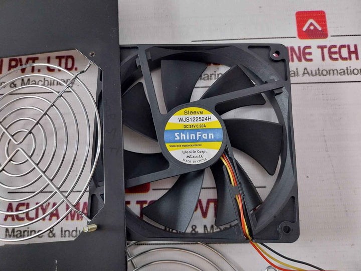 Sanyo Denki 109R1224H137 Axial Fan Assembly Panel 80363001-001 Dc24V 0.25A Rev:C