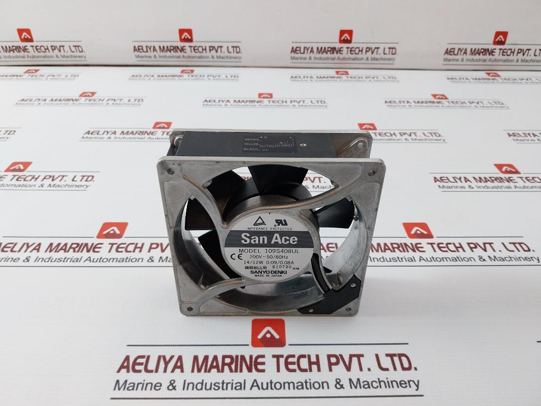 Sanyo Denki 109S408Ul San Ace Ac Axial Cooling Fan 200V Ac 50/60 Hz