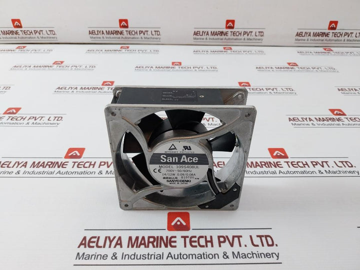 Sanyo Denki 109S408Ul San Ace Ac Axial Cooling Fan 200V Ac 50/60 Hz