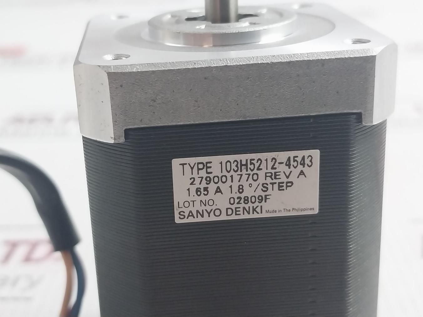 Sanyo Denki 103H5212-4543 2-phase Hybrid Stepper Motor 279001770 Rev: A
