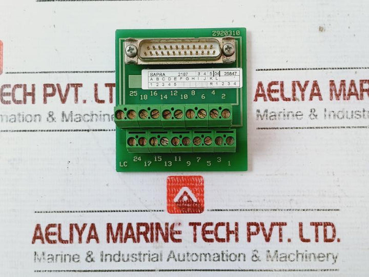 Sapra Z920310 Standard Male Interface Module With 1:1 Screw Connection