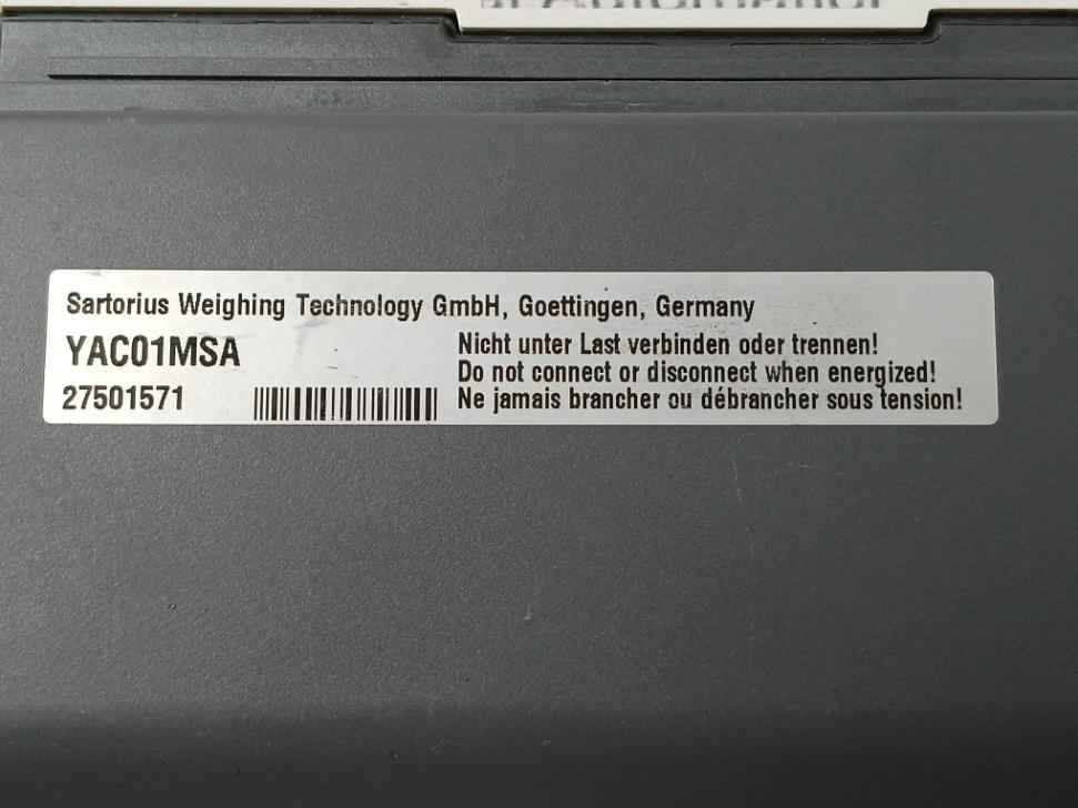 Sartorius Yac01msa Weighing Module Hmi Display Panel (Not Working)