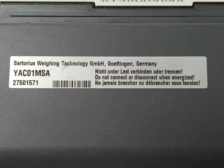 Sartorius Yac01msa Weighing Module Hmi Display Panel (Not Working)