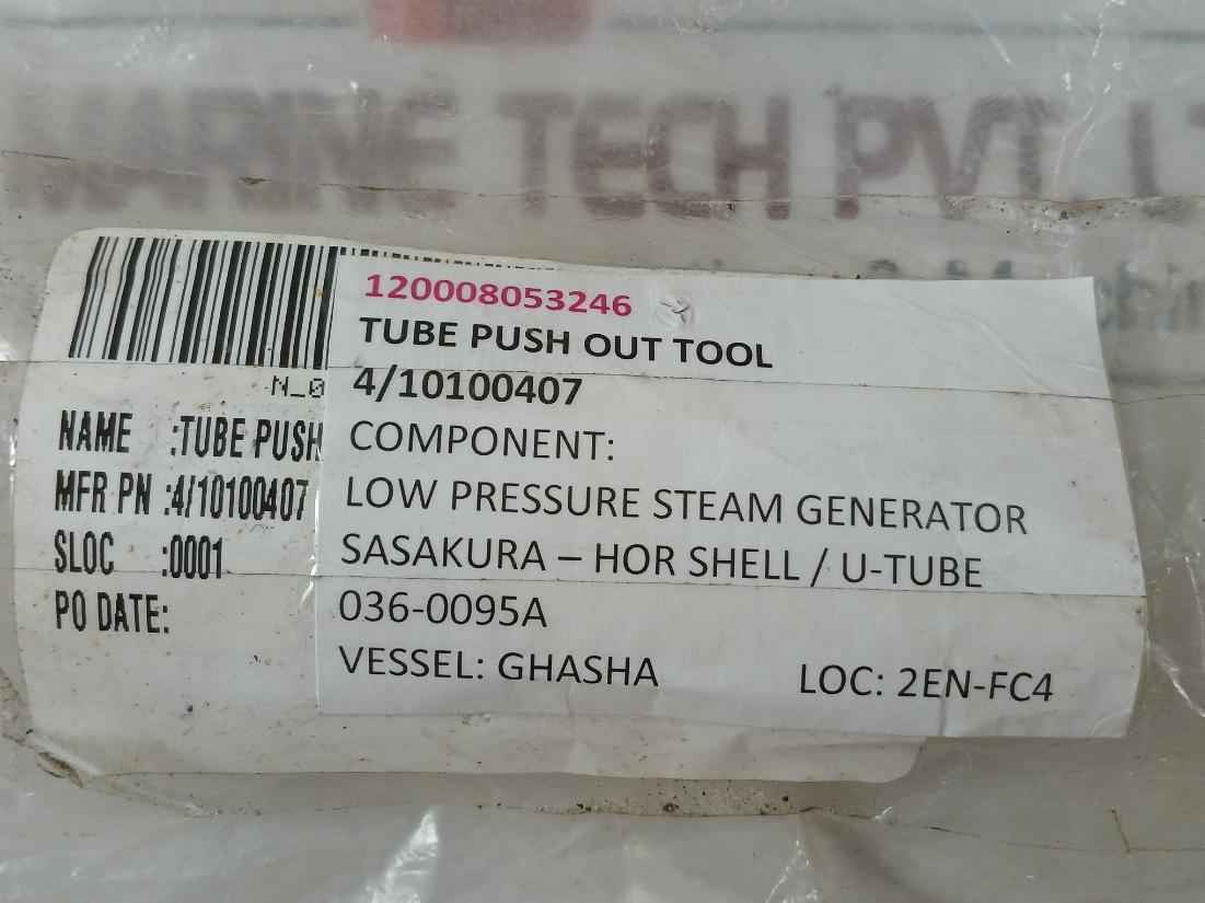 Sasakura 4/10100407 Tube Push Out Tool 120008053246