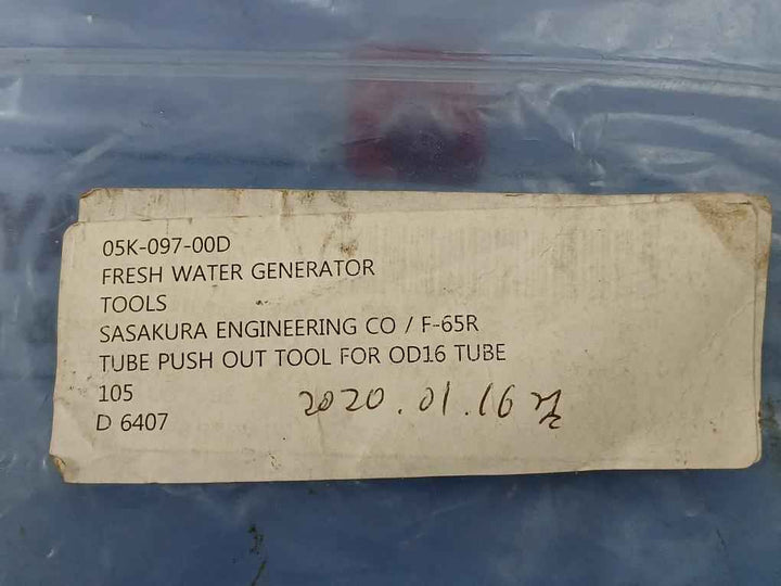 Sasakura F-65R Tube Push Out Tool F/ Od16 Tube Tools 05K-097-00D