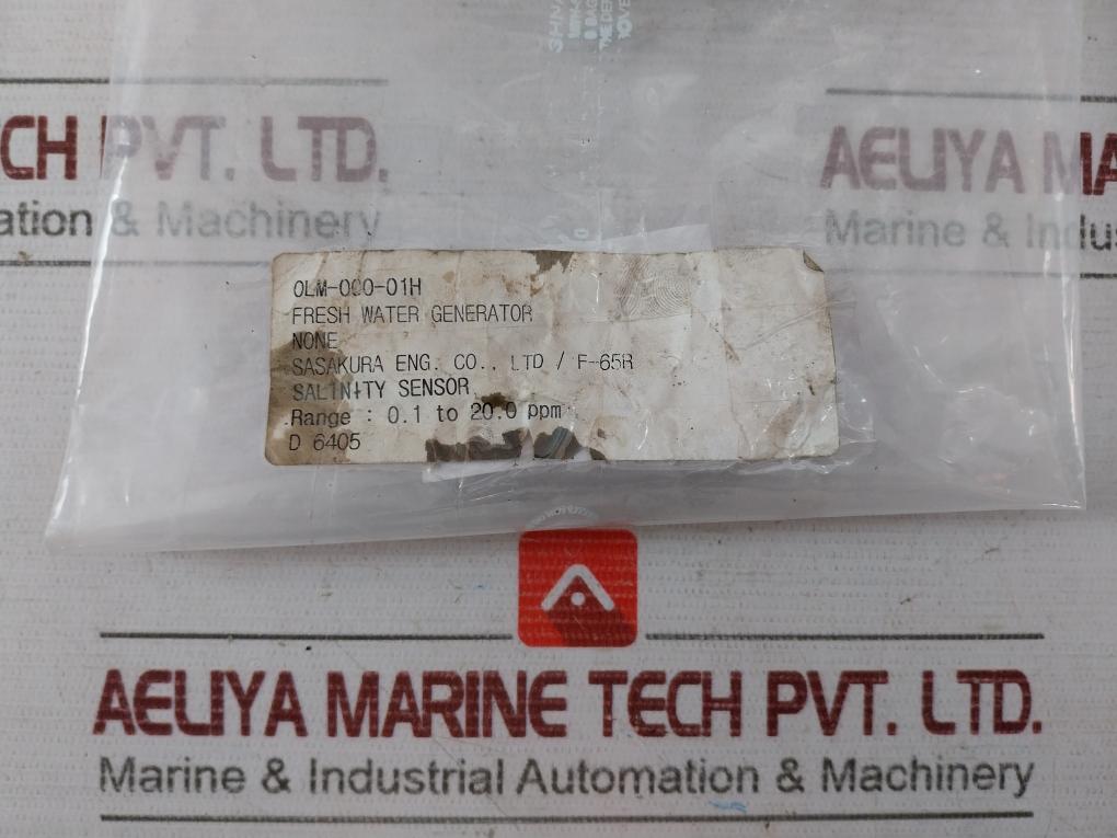 Sasakura Salinity Sensor F-65R 0Lm-000-01H 0.1 To 20.0 Ppm