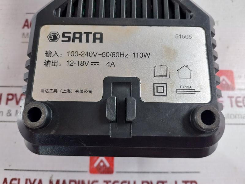 Sata 51505 Battery Charger Input-100-240V~ 50/60Hz 110W