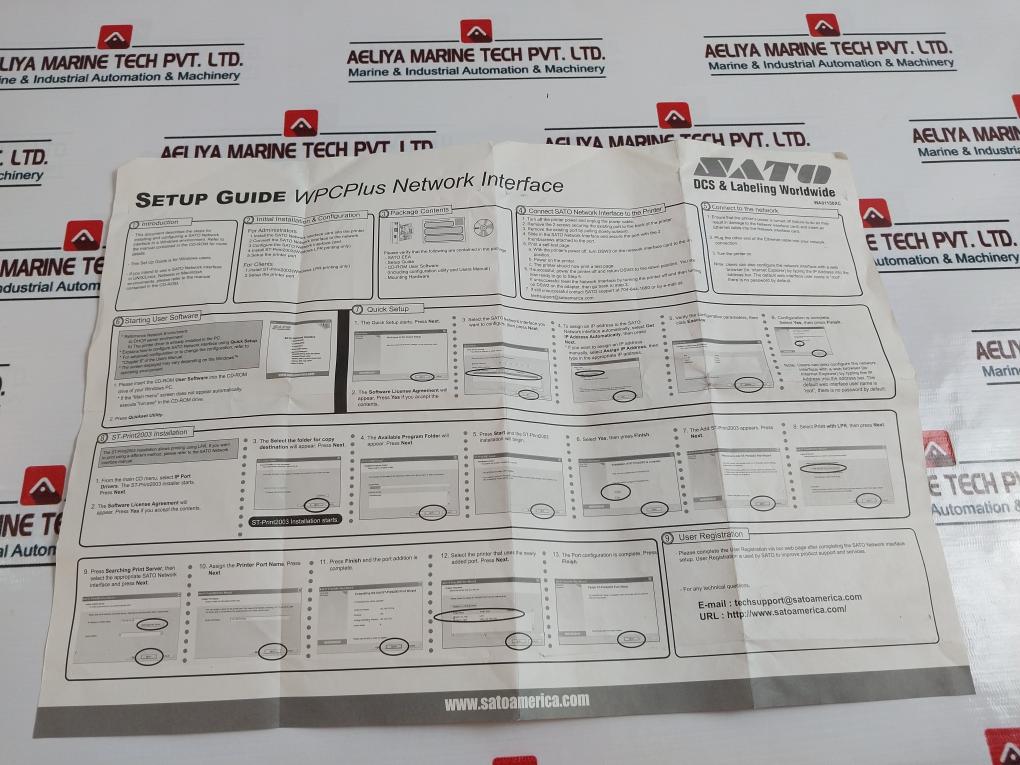Sato Zp Mdk 332v-0 Mini PCB Board
