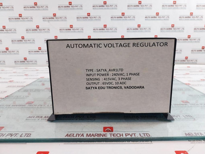 Satya EDU Tronics AVR1LTD Automatic Voltage Regulator 240VAC Input 415VAC