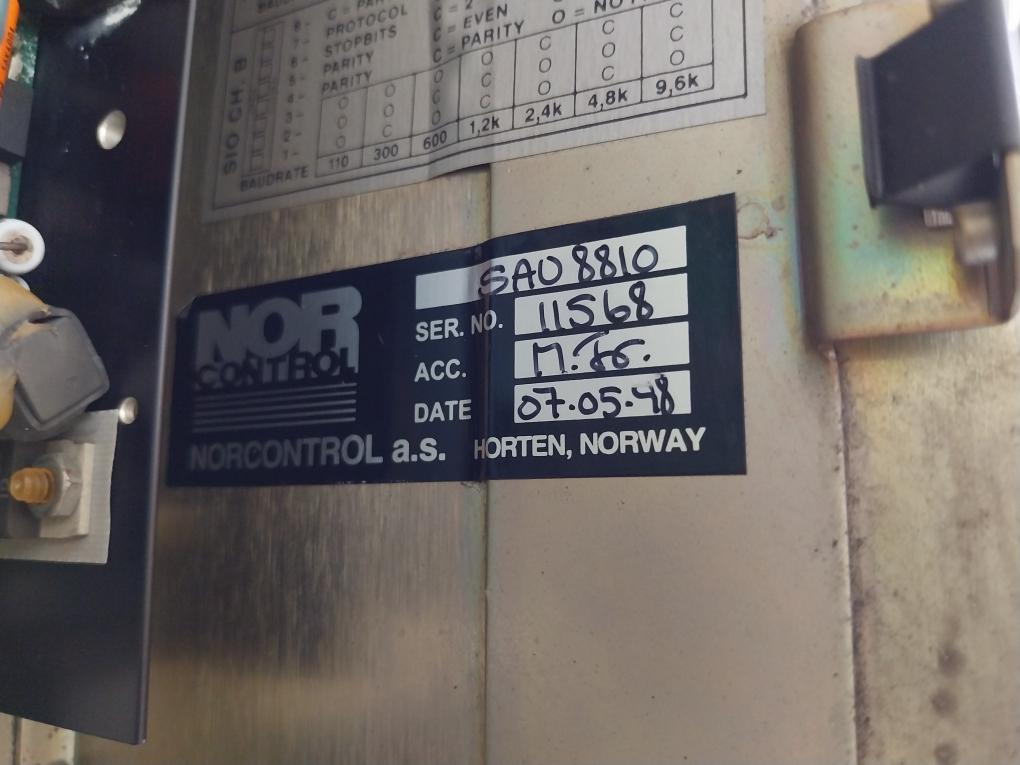 Sau 8810 Signal Acquisition Unit Input 20-60Vdc 3A Vt25-373-99/X9 Nor Control