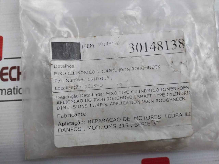 Sauer Danfoss 151F0118 Shaft Ball Roller K0629-0526-06 32008Xj