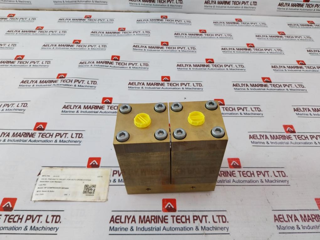 Sauer & Sohn HP COMPRESSOR WP5000 Pneumatic Relief Valve 061078