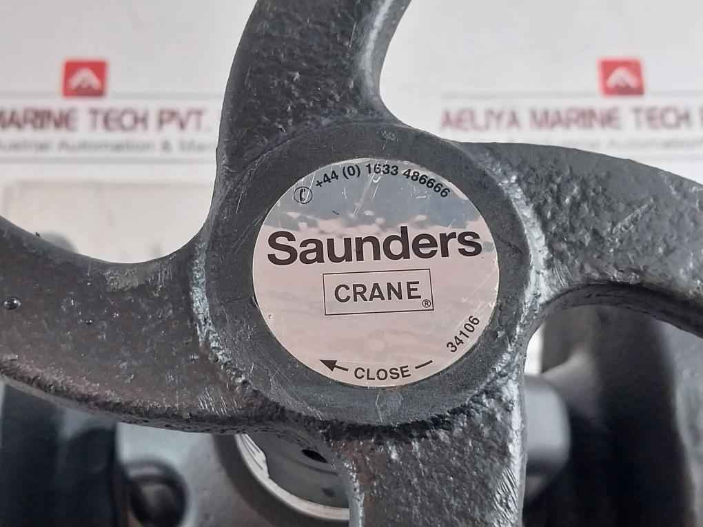 Saunders 445269-001 Crane Diaphragm Valve Dn65 Pn10 10 Bar