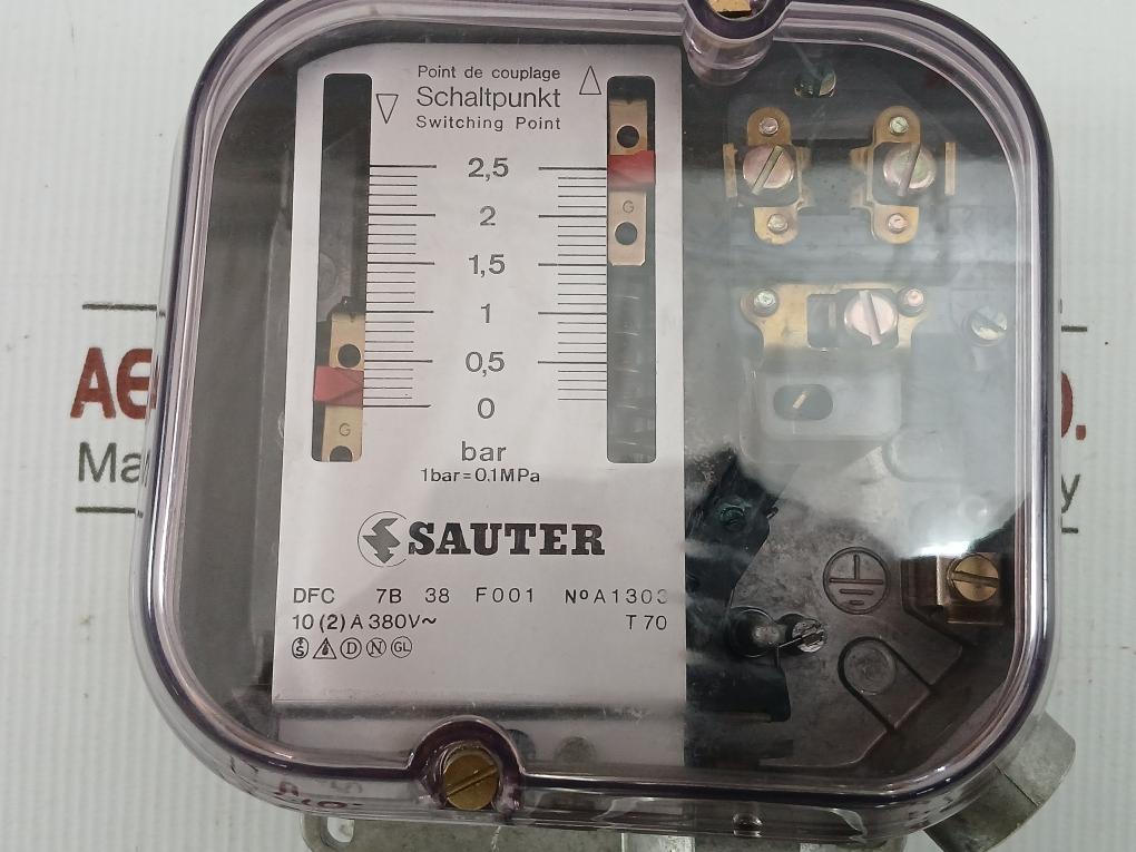 Heavy Duty Pressure Switch Dfc 7B 38 F001 Sauter 0-2,5 Bar 380V