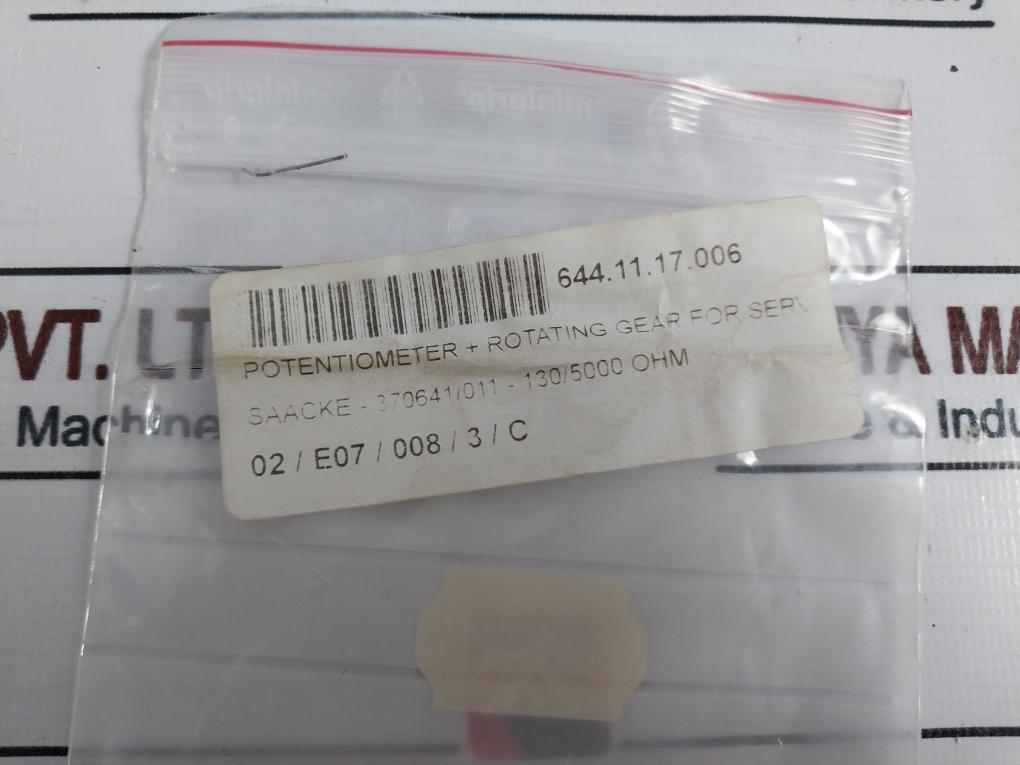 Sauter MV 505222 Potentiometer Unit And Set Of Cogs With Rigid Coupling Kit