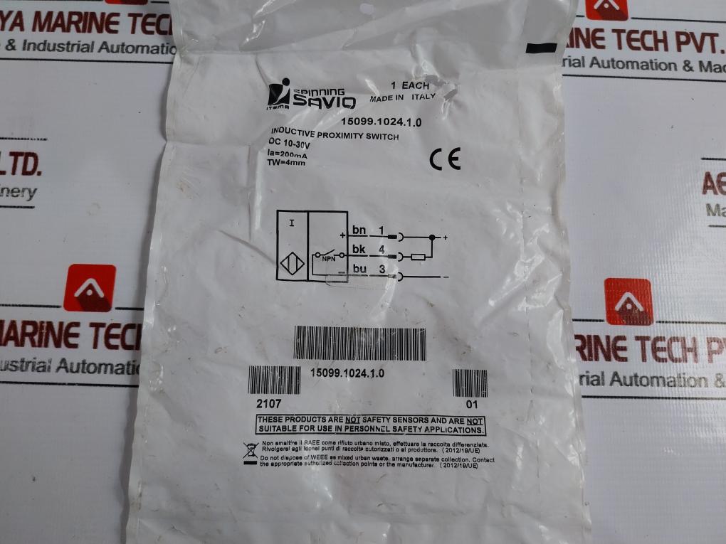 Savio 15099.1024.1.0 Inductive Proximity Switch 10-30vdc 200ma