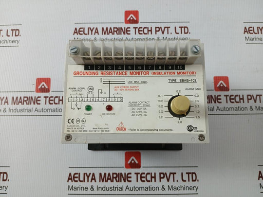 Sbag-102 Luxco Ac 110V 50/60Hz 5Va Grounding Resistance Monitor
