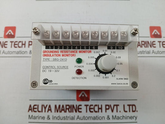 Sbg-241D Luxco Dc 35V Grounding Resistance Monitor