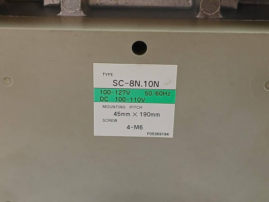 Sc-8N[180] Fuji Electric 100-127V 50/60Hz Magnetic Contactor