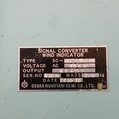 Sc-d422Ns2 Osaka Signal Converter Wind Indicator Ac 100V