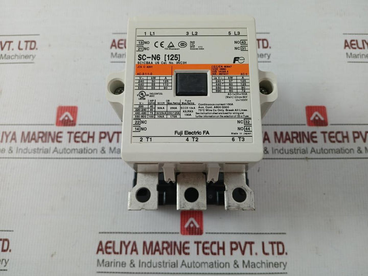 Sc-n6 [125] Fuji Electric Ac 380-450V 50/60Hz Magnetic Contactor