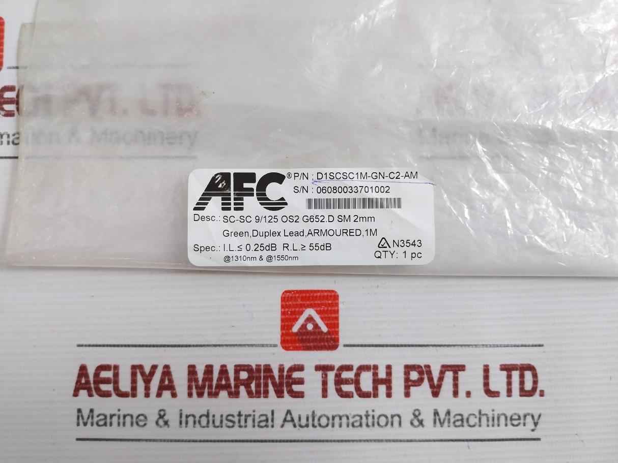 Sc-sc Single Mode Fiber Optic Cable 1M D1Scsc1M-gn-c2-am Brand Afc