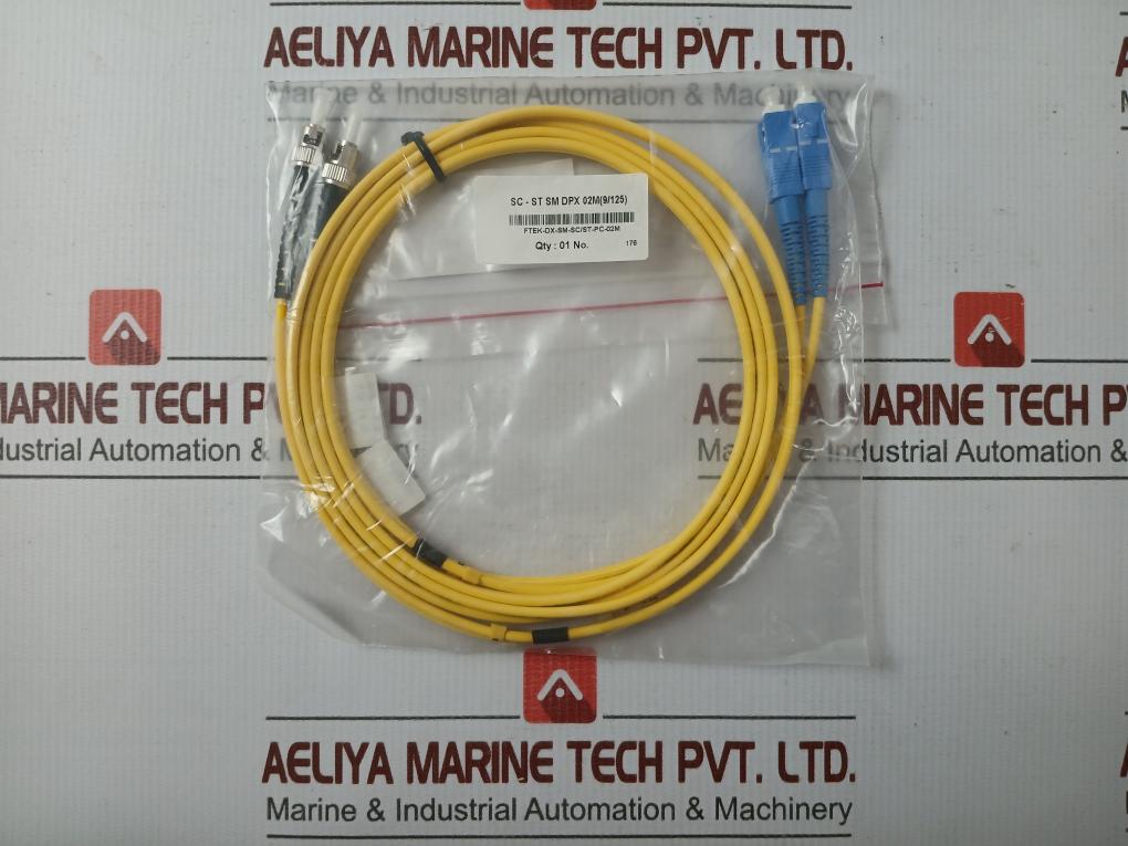 Sc-st Sm Dpx 02M (9/125) Fiber Optic Patch Cable Set Ftek-dx-sm-sc/St-pc-02M
