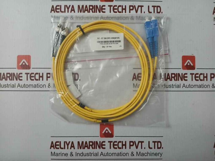 Sc-st Sm Dpx 02M (9/125) Fiber Optic Patch Cable Set Ftek-dx-sm-sc/St-pc-02M