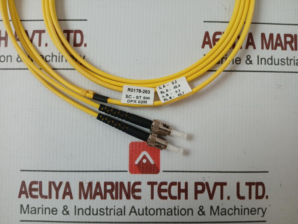Sc-st Sm Dpx 02M (9/125) Fiber Optic Patch Cable Set Ftek-dx-sm-sc/St-pc-02M