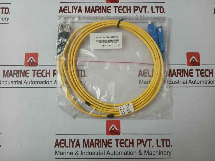 Sc-st Sm Dpx 02M (9/125) Fiber Optic Patch Cable Set Ftek-dx-sm-sc/St-pc-02M